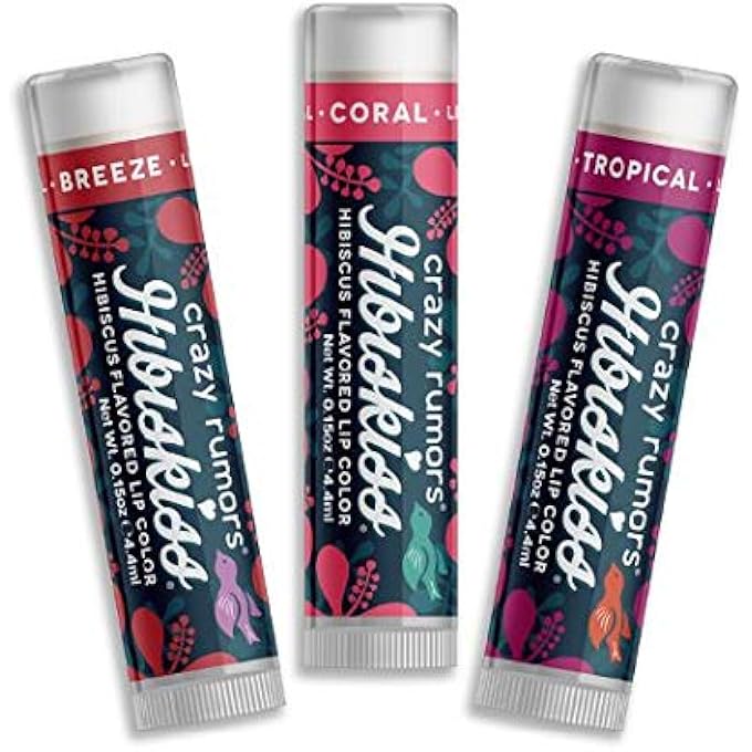 crazy rumors 'HIBISKISS' BREEZE SOOTHING LIP BALM STICK FOR DRY LIPS, 100% NATURAL AND VEGAN 4 G - Image 3